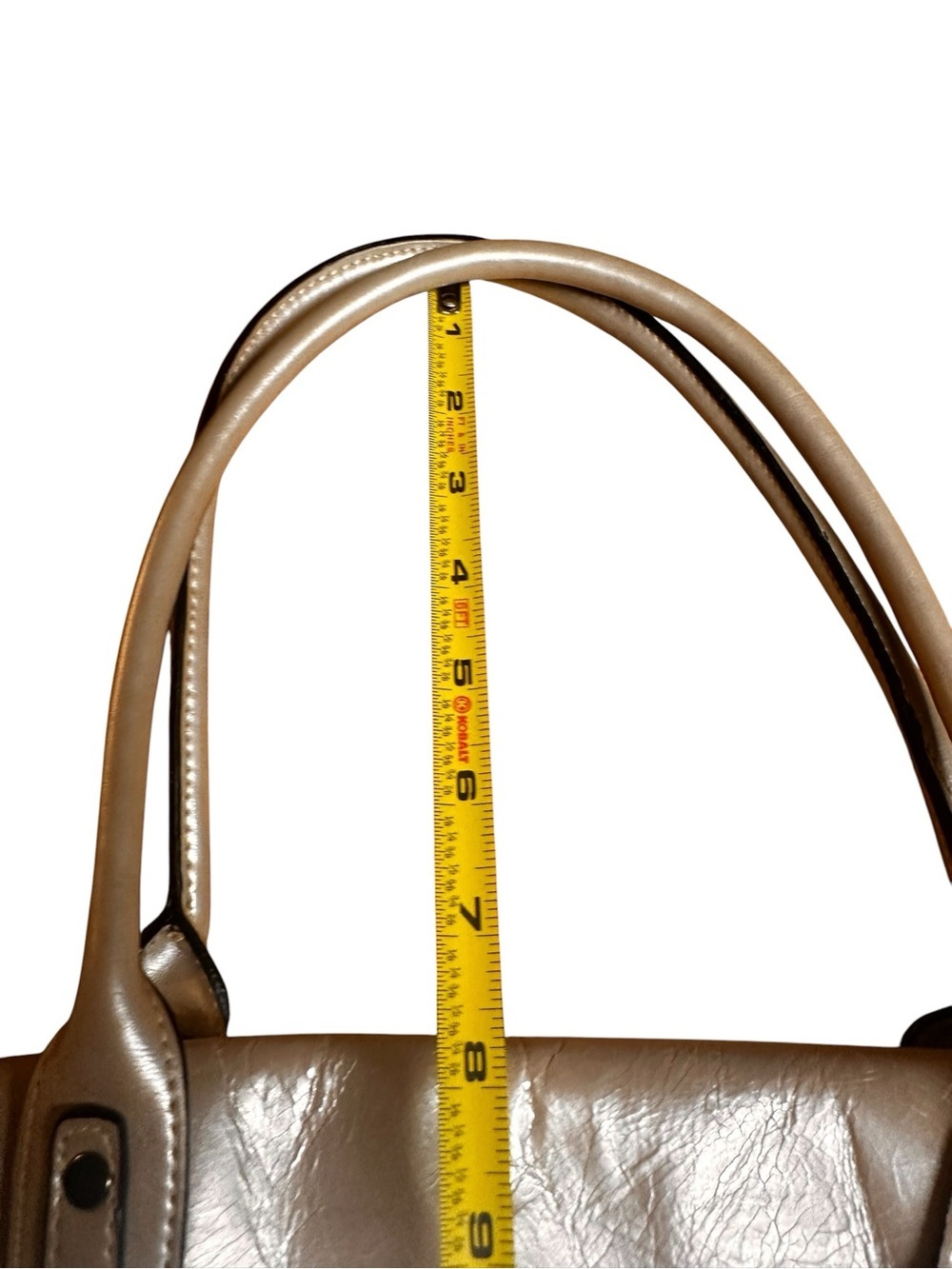 Worthington Y2K Vintage Soho Pearl Metallic Signature Demi Flap Shoulder Bag - Picture 10 of 11